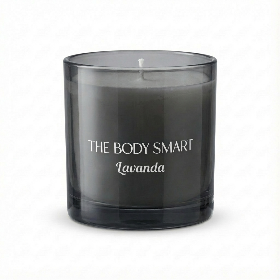 Kokulu Mum Fume Noir Collection Lavanda Lux Füme Cam Sise 450 gr Çiçeksi Dokunuş