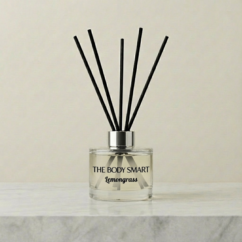 Çubuklu Oda Kokusu Pure Collection Lemongrass Lux Şeffaf Cam Sise 165 ml Enerji Veren Koku