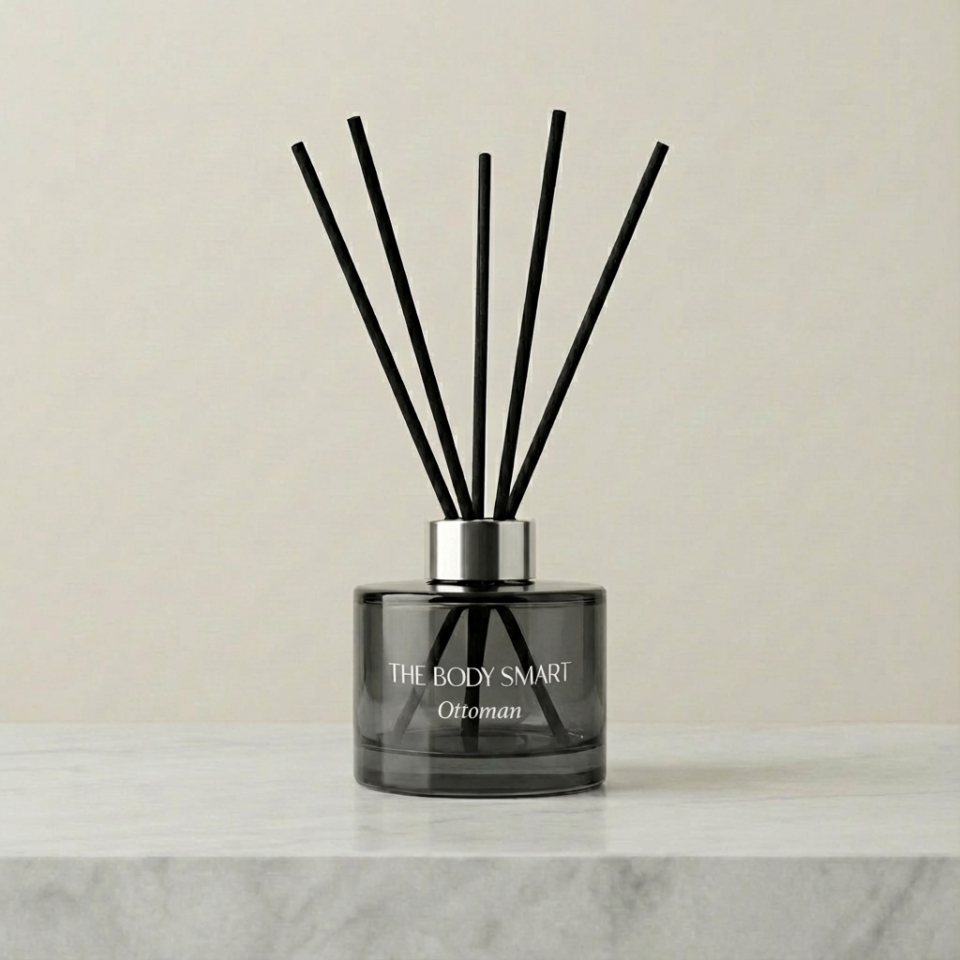 Çubuklu Oda Kokusu Fume Noir Collection Ottoman Lux Füme Cam Sise 165 ml Osmanlı Esintisi