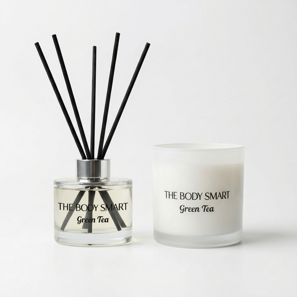 2li Koku ve Mum Seti Yeşil Çay